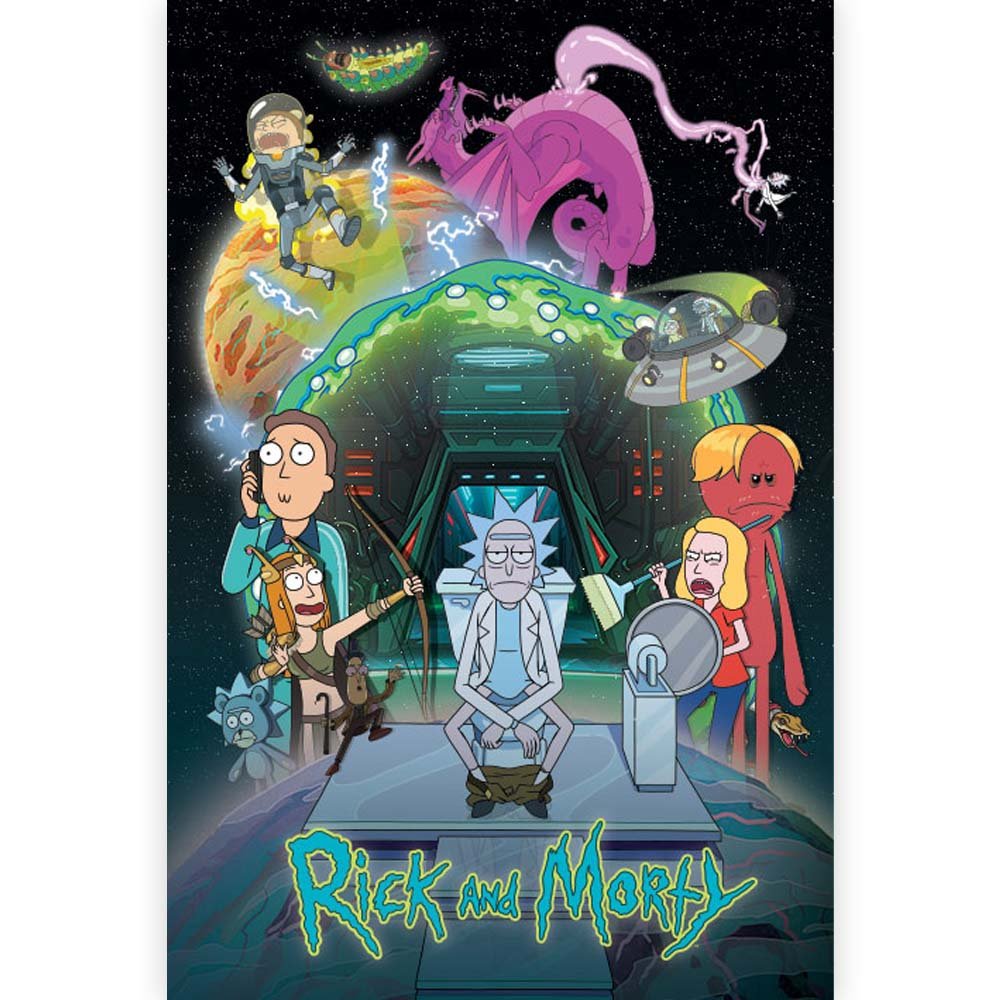 RICK AND MORTY リックアンドモーティ - Toilet Adventure / ポスター - PGS